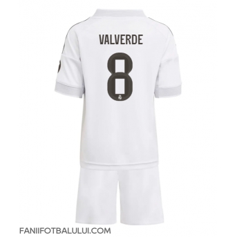 Real Madrid Federico Valverde #8 Echipament de Fotbal Replică 2025-26 Copii Acasa (+ Șorturi)